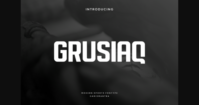 Grusiaq Font Poster 3