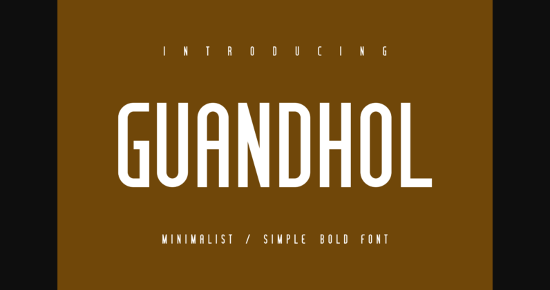 Guandhol Bold Font Poster 3