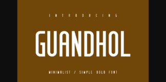 Guandhol Bold Font Poster 1