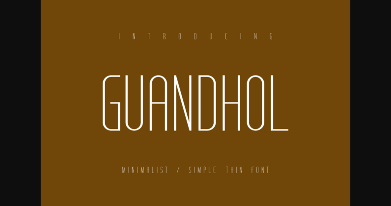 Guandhol Font Poster 3