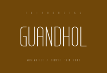 Guandhol Font Poster 1