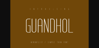 Guandhol Font Poster 1