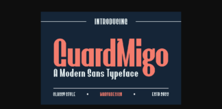 Guardmigo Font Poster 1