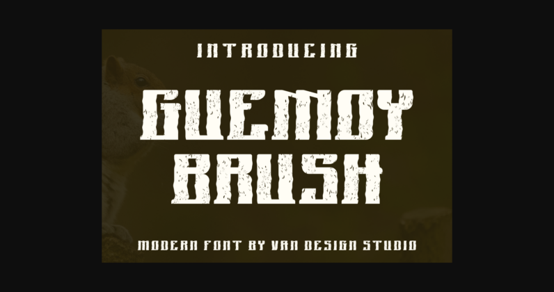 Guemoy Brush Font Poster 3