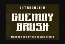 Guemoy Brush Font Poster 1