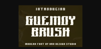 Guemoy Brush Font Poster 1
