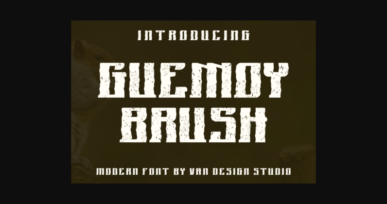 Guemoy Brush Font Poster 1