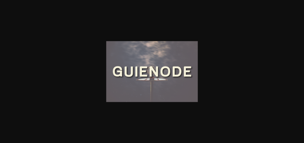 Guienode Font Poster 3