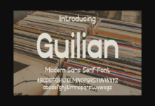 Guilian Font Poster 1