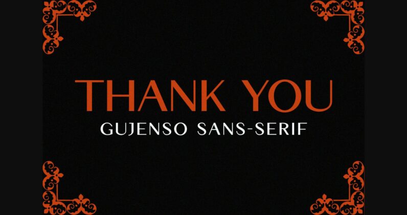 Gujenso Font Poster 7