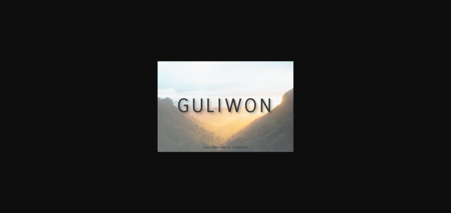 Guliwon Font Poster 3