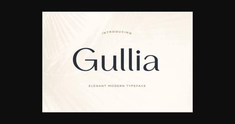 Gullia Font Poster 3