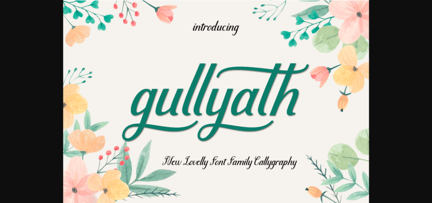 Gullyath Font Poster 3