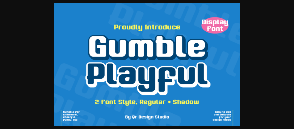 Gumble Playful Font Poster 3