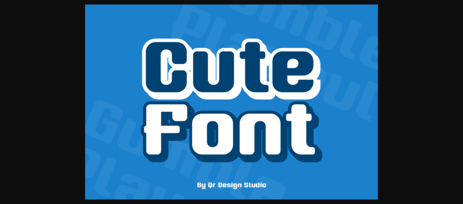 Gumble Playful Font Poster 5