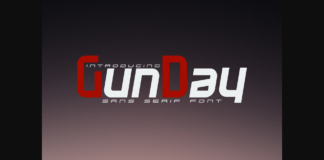 Gunday Font Poster 1