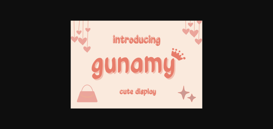 Gunamy Font Poster 3