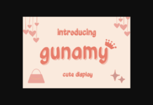 Gunamy Font Poster 1