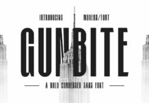 Gunbite Font Poster 1