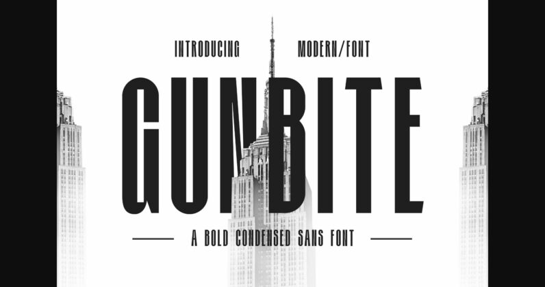 Gunbite Font Poster 1