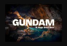 Gundam Font Poster 1
