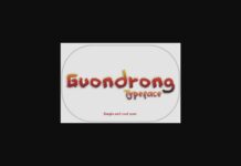 Guondrong Font Poster 1