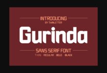 Gurinda Font Poster 1