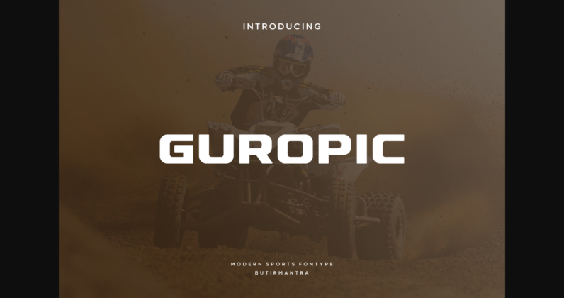 Guropic Font Poster 3