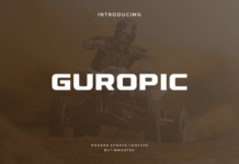 Guropic Font Poster 1