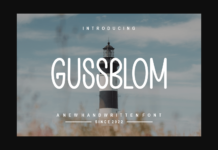 Gussblom Font Poster 1
