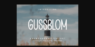 Gussblom Font Poster 1