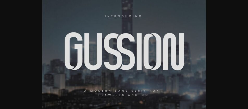 Gussion Font Poster 3
