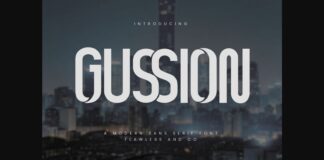 Gussion Font Poster 1