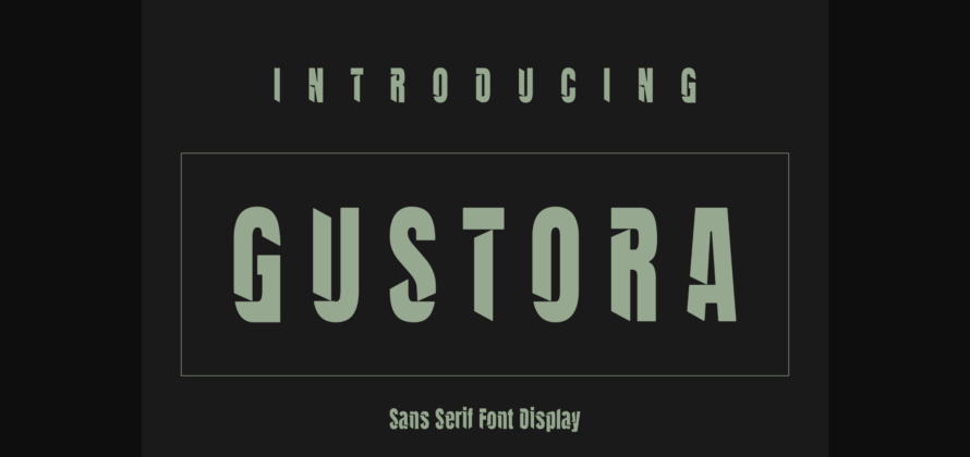 Gustora Font Poster 3