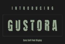 Gustora Font Poster 1