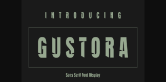 Gustora Font Poster 1