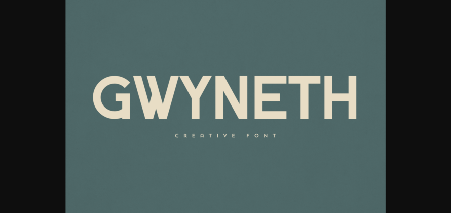 Gwyneth Font Poster 3