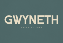 Gwyneth Font Poster 1