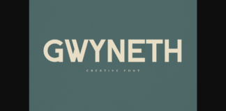 Gwyneth Font Poster 1