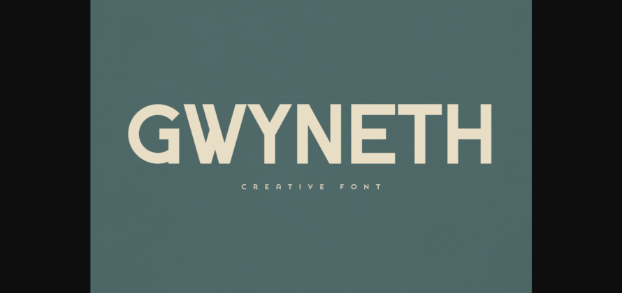 Gwyneth Font Poster 1