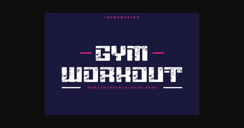 Gym Workout Font Poster 3