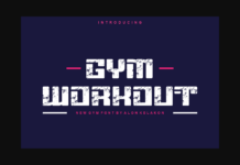 Gym Workout Font Poster 1