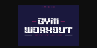 Gym Workout Font Poster 1