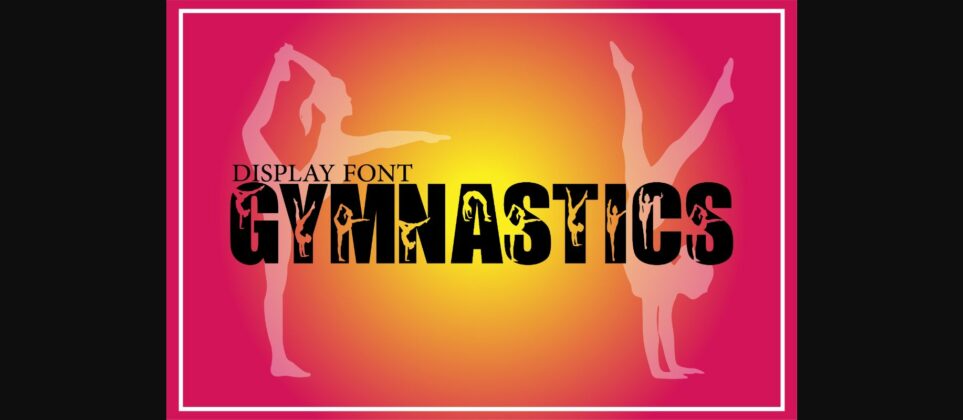 Gymnastics Font Poster 3