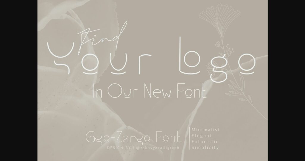 Gyo-zaryo Font Poster 11