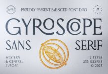 Gyroscope Font Poster 1