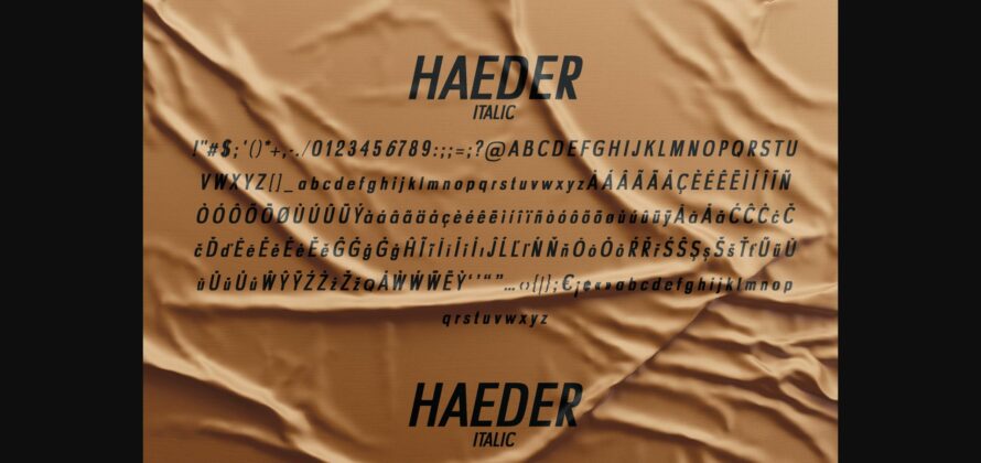 Haeder Font Poster 9