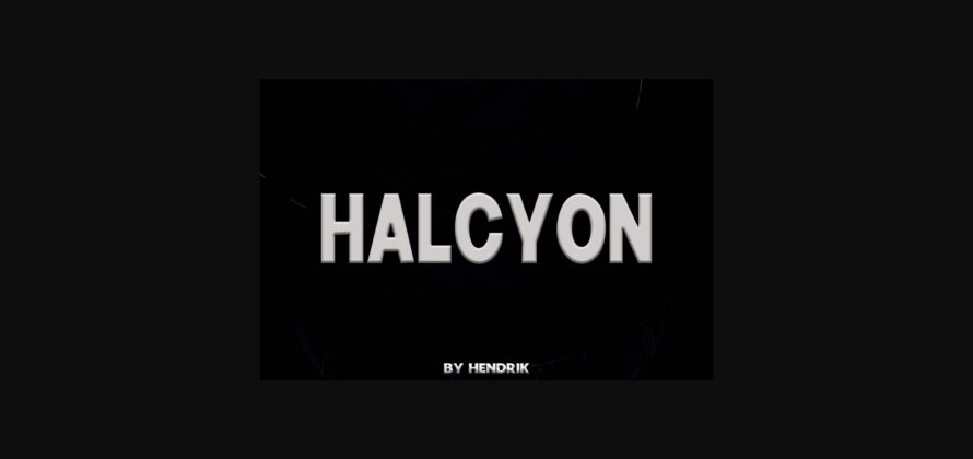 Halcyon Font Poster 3