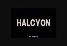 Halcyon Font Poster 1