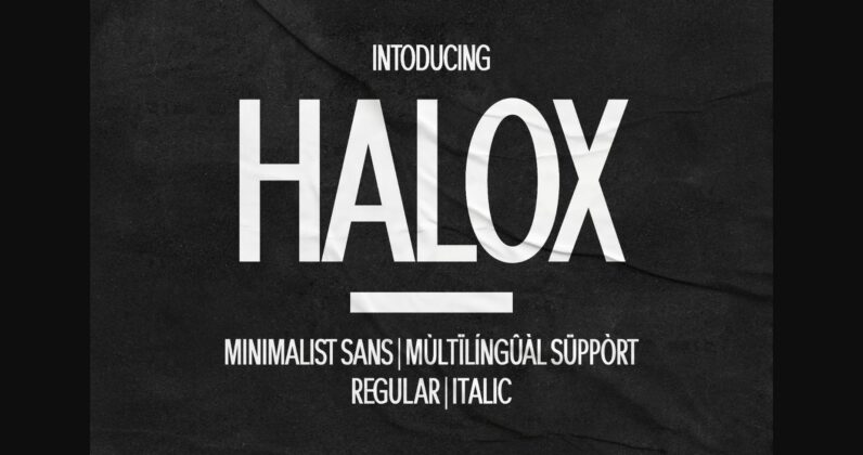 Halox Font Poster 3